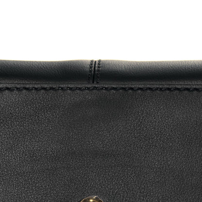 Fendi Vitello Seta Glazed Fabric FF 1974 Medium Peekaboo X-Lite Black Mogano Panna 13 of 14