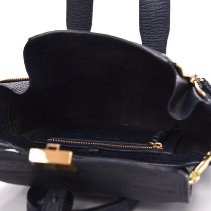3.1 Phillip Lim Textured Calfskin Mini Pashli Satchel Ink 5 of 9