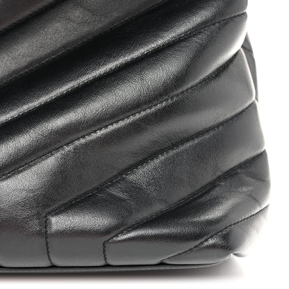Saint Laurent Calfskin Y Quilted Monogram Monochrome Medium Loulou Chain Satchel Black 12 of 12