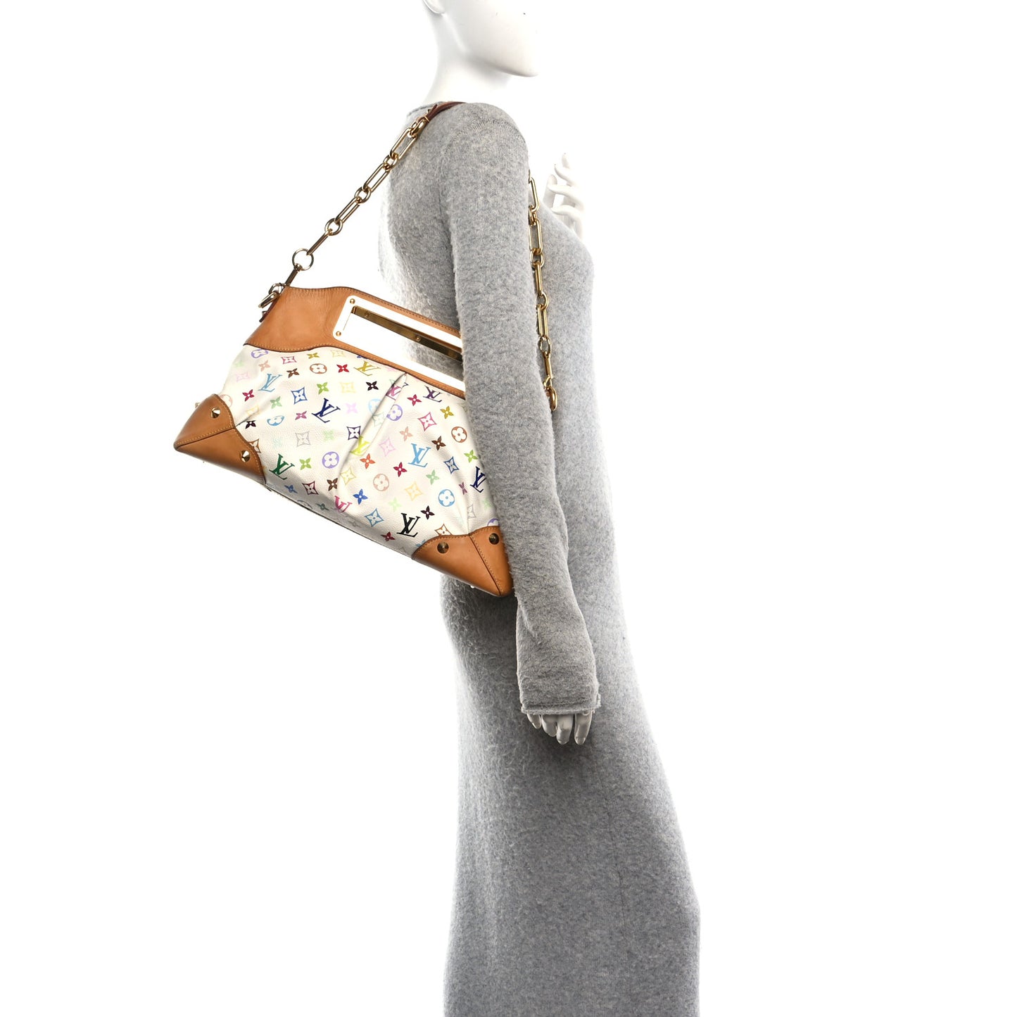 Monogram Multicolor Judy GM White