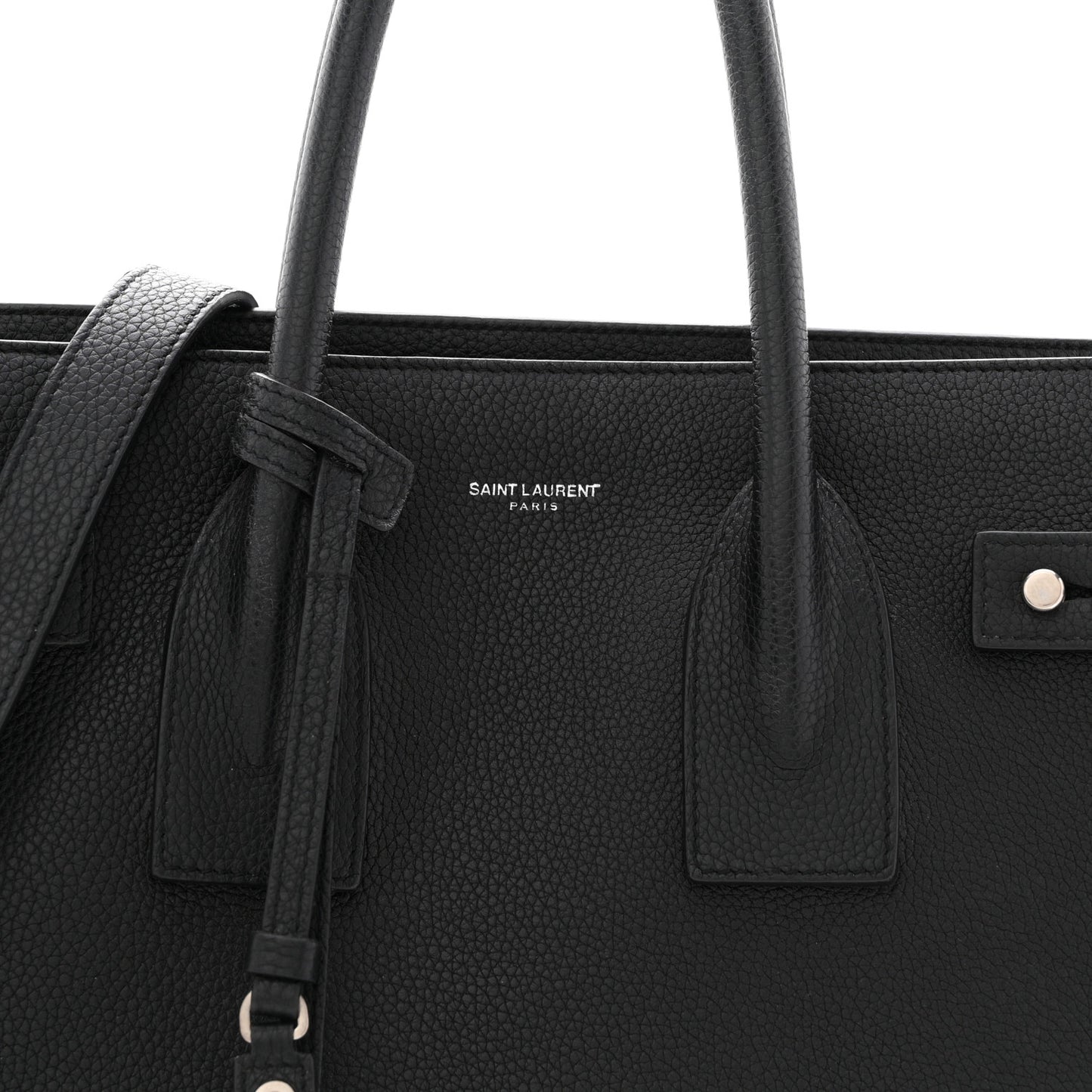 Grained Calfskin Small Supple Sac De Jour Black