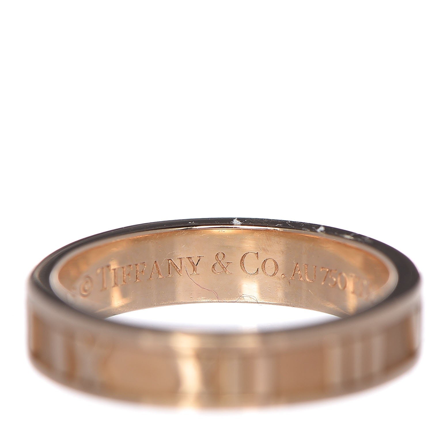Tiffany 18K Yellow Gold Atlas Ring 49.5 5 3 of 5