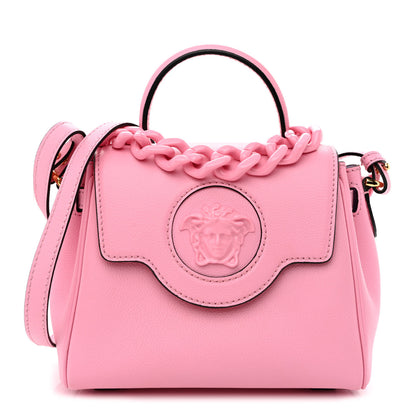 Versace Grained Calfskin Small La Medusa Top Handle Bag Pink 1 of 11