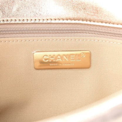 Chanel Metallic Calfskin Crochet Medium Chanel 19 Flap Gold 6 of 8