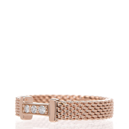 Tiffany 18K Rose Gold Diamond Narrow Somerset Ring 47 4 3 of 5