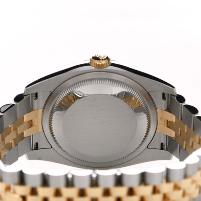Rolex Stainless Steel 18K Yellow Gold 36mm Oyster Perpetual Datejust Watch Champagne 116233 4 of 5