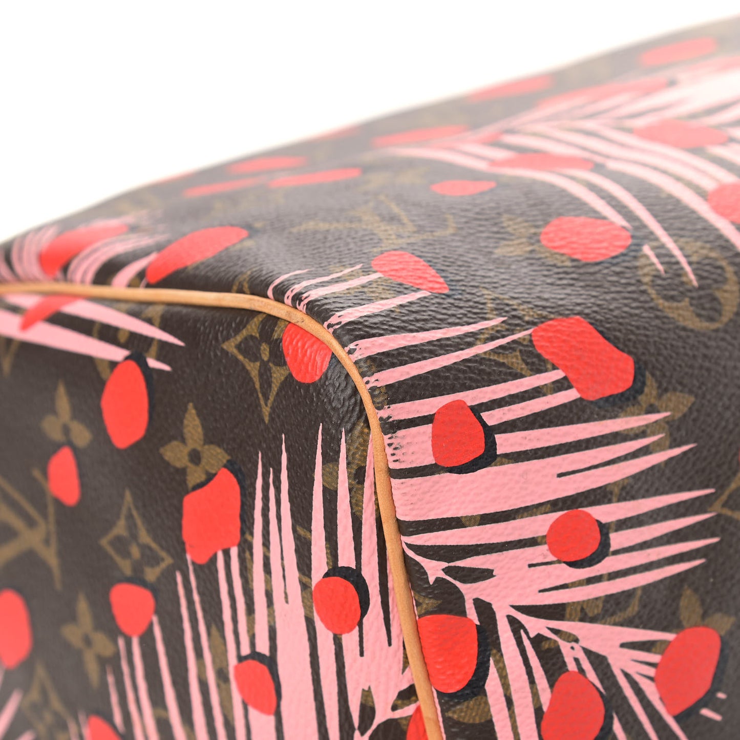 Monogram Jungle Dots Speedy 30 Sugar Pink Poppy