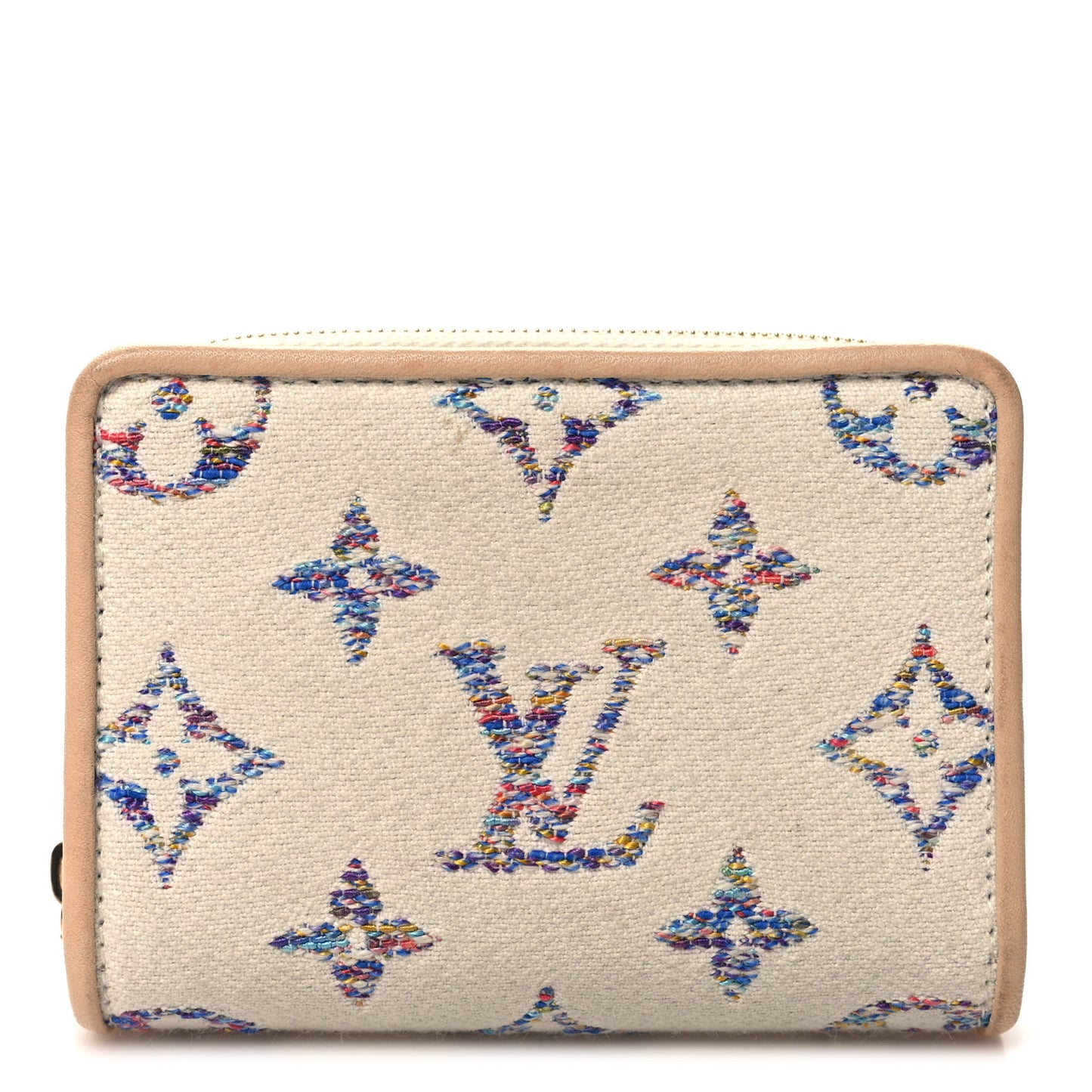 LOUIS VUITTON Monogram Jacquard Lou Wallet White