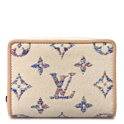 Louis Vuitton LOUIS VUITTON Monogram Jacquard Lou Wallet White 1 of 10