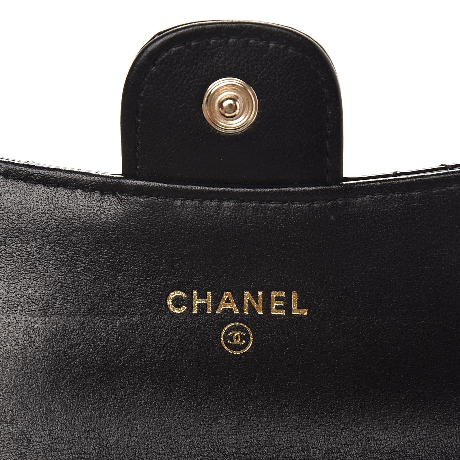 Chanel Patent Quilted Flap Card Holder Black 6 of 8