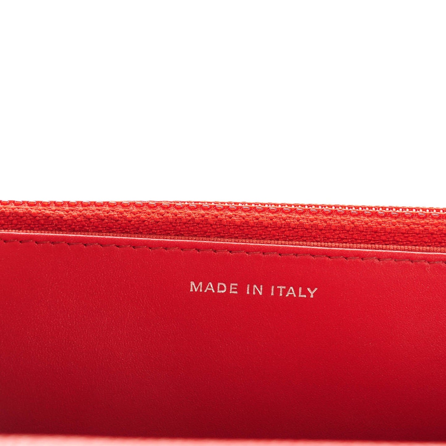 Caviar Quilted Wallet On Chain WOC Dark Red