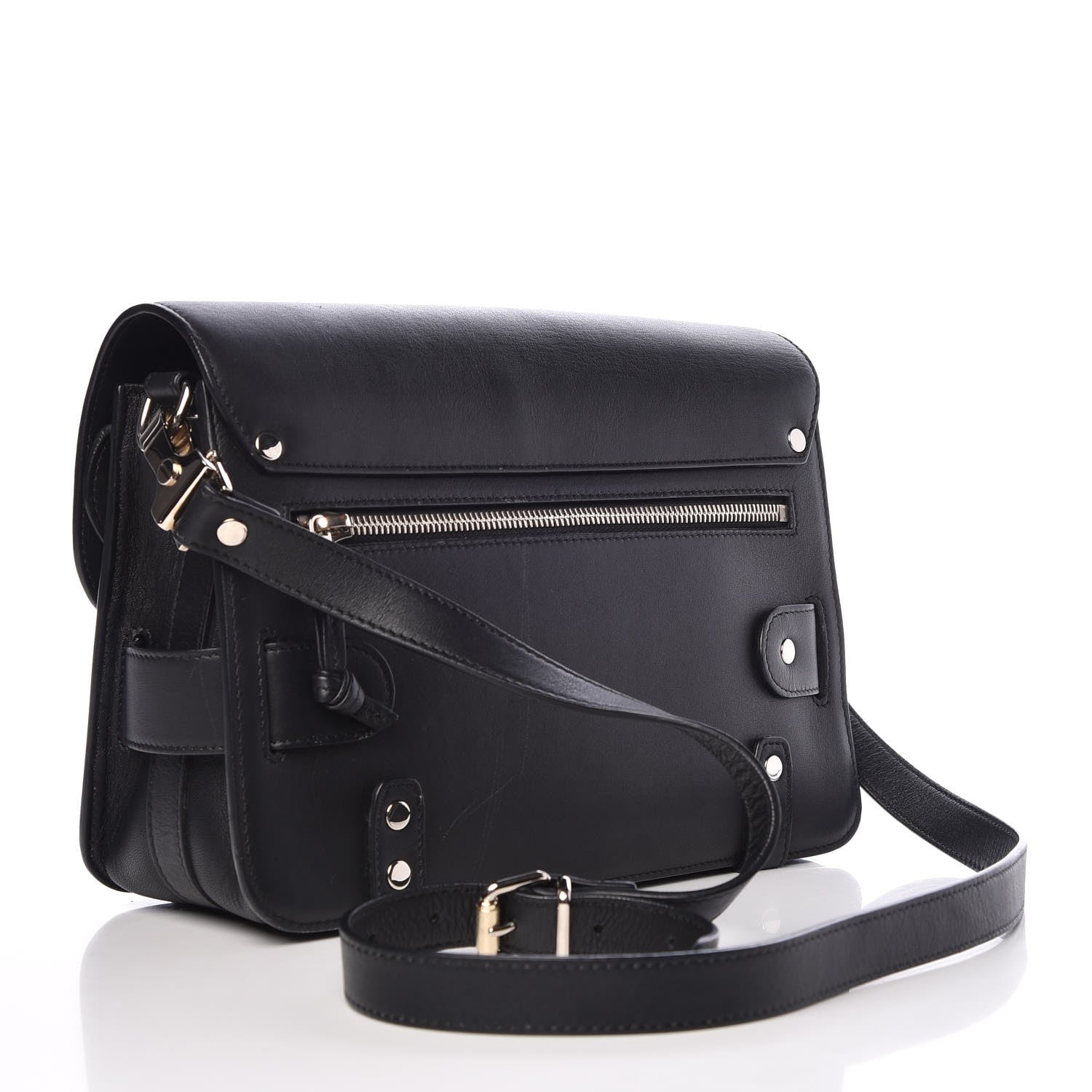 Proenza Schouler Smooth Calfskin PS11 Classic Shoulder Bag Black 3 of 12