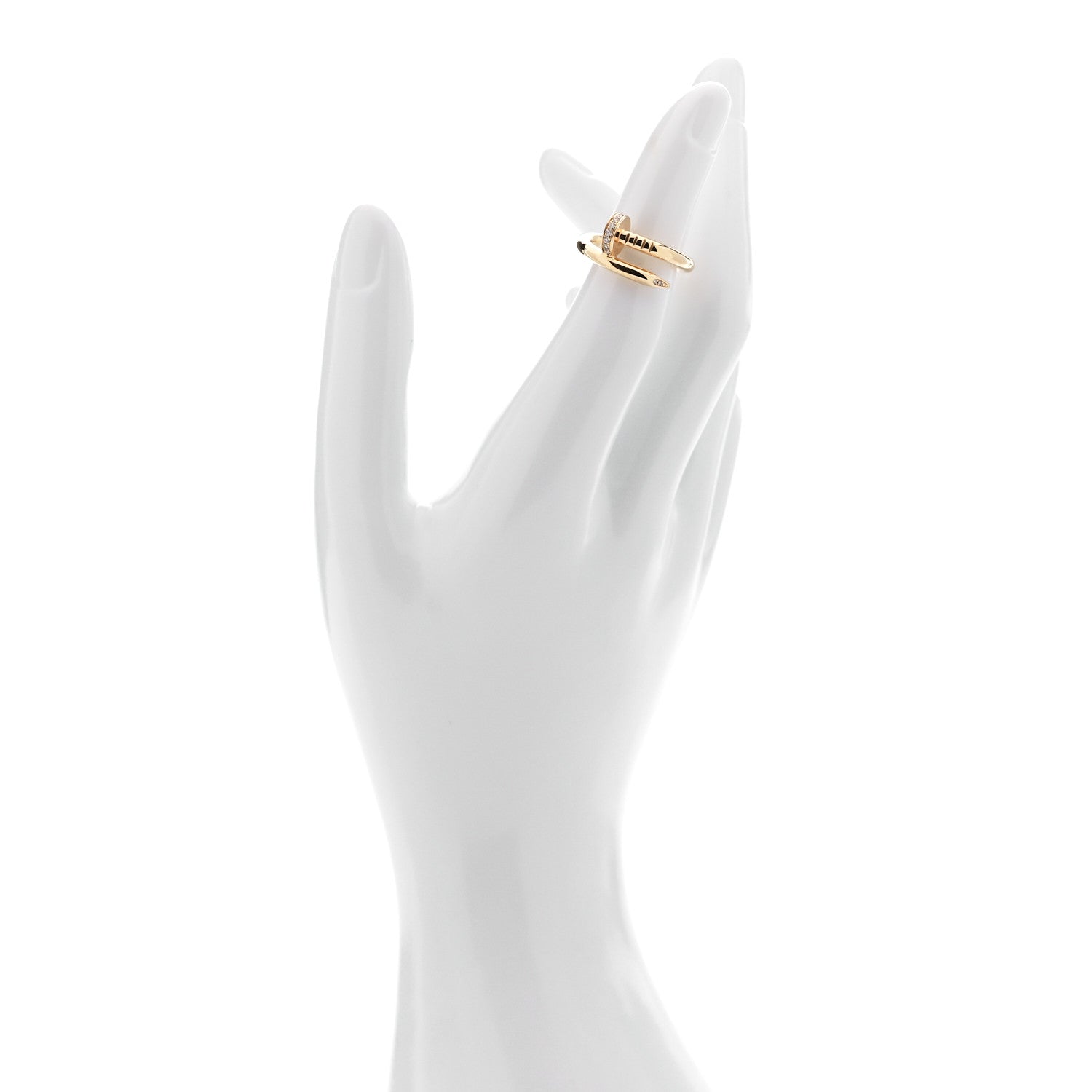 Cartier 18K Yellow Gold Diamond Juste Un Clou Ring 49 4.75 3 of 5