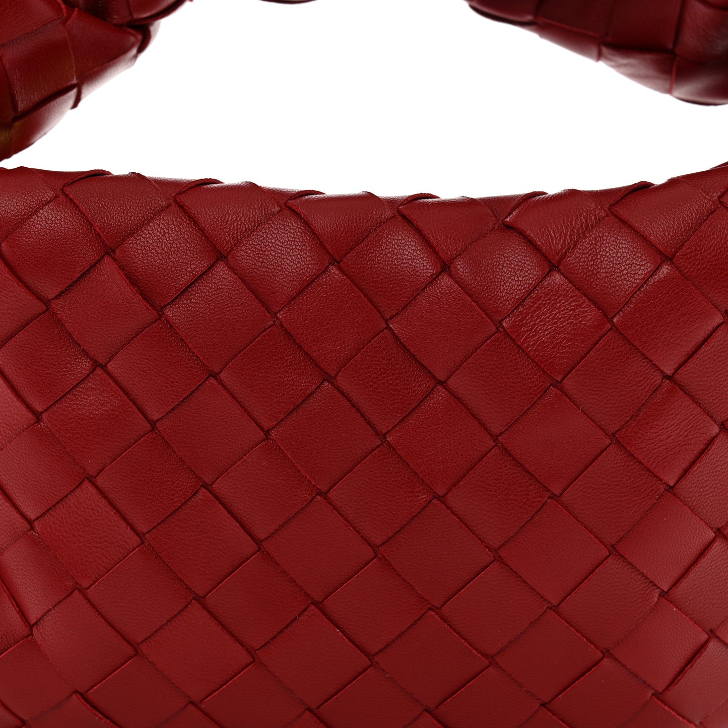 Nappa Intrecciato Mini Jodie Dark Red