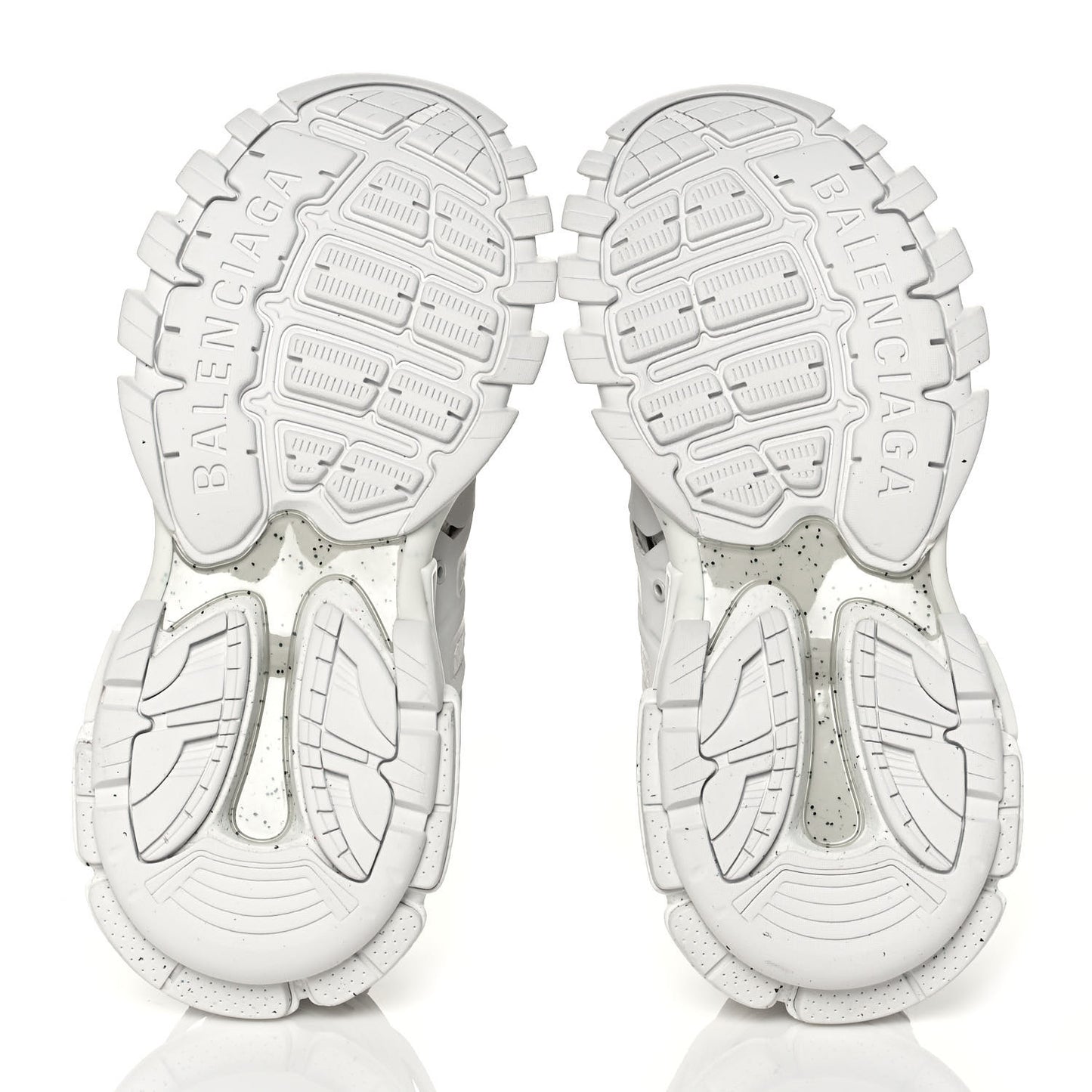 Rubber Mesh Fabric Monocolor Recycled Sole Womens Track Sneakers 38 White