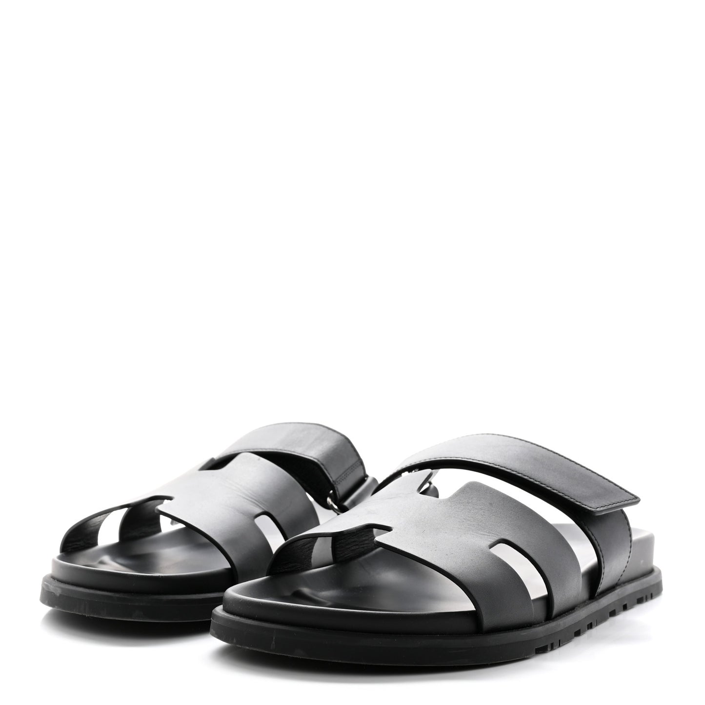 Calfskin Mens Chypre Sandals 44.5 Black