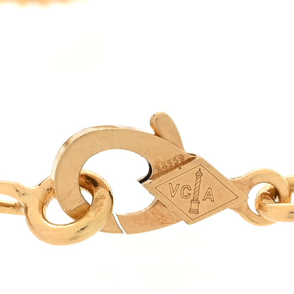 Van Cleef & Arpels 18K Yellow Gold Malachite 5 Motifs Vintage Alhambra Bracelet 3 of 5