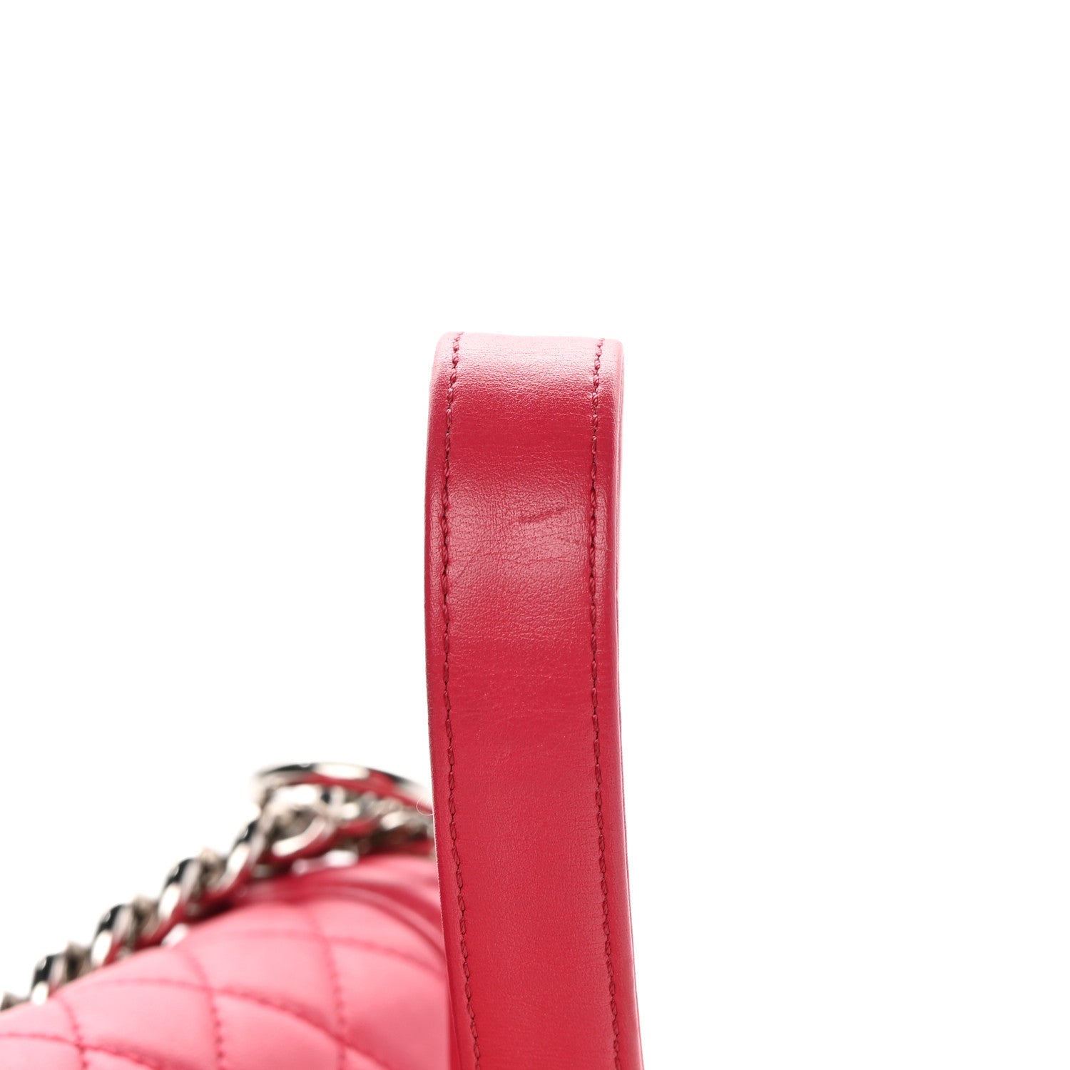 Chanel Lambskin Quilted Medium Boy Flap Fuchsia 15 of 17