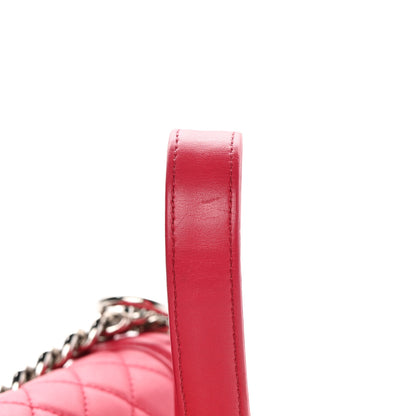 Chanel Lambskin Quilted Medium Boy Flap Fuchsia 15 of 17