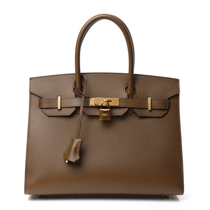 Hermes Madame Calfskin Birkin Sellier 30 Toundra 1 of 11