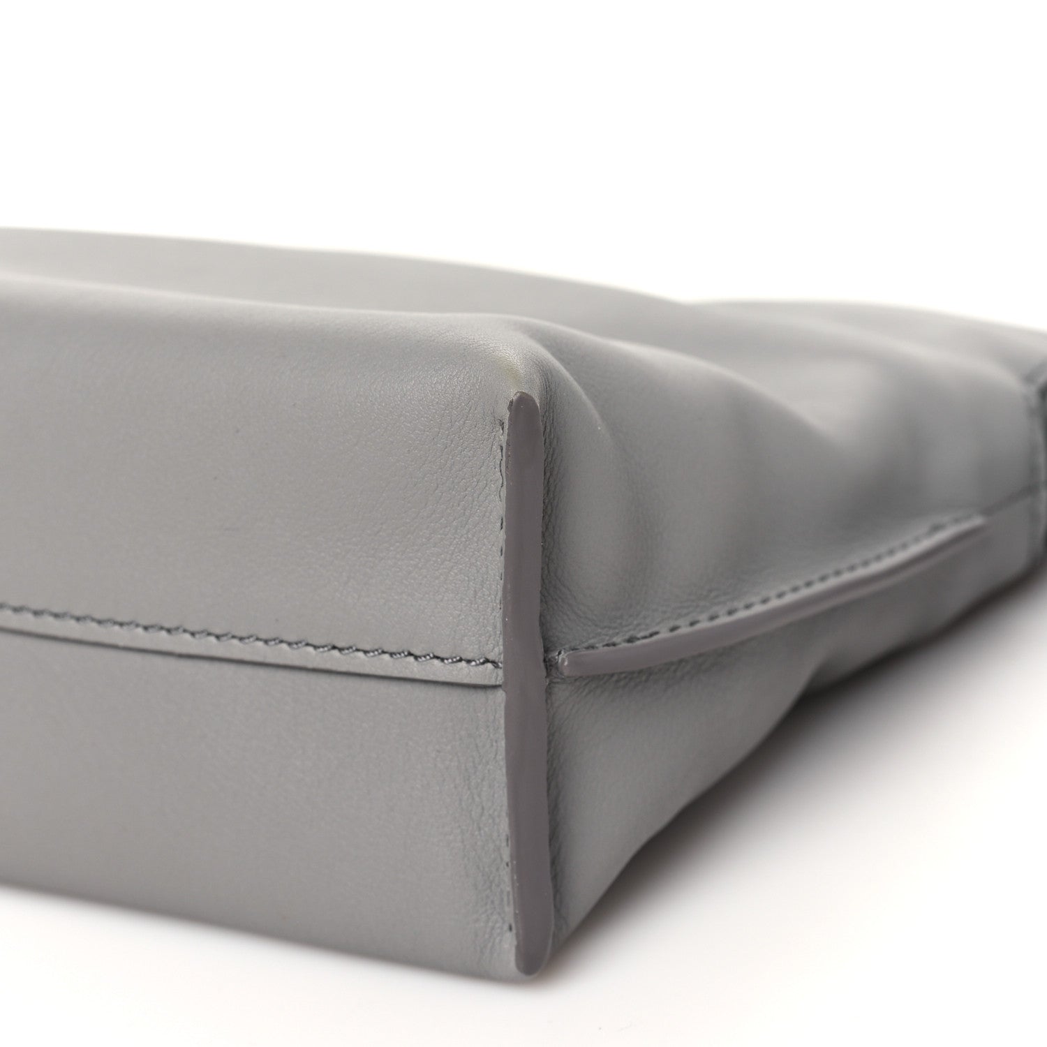 Loewe Calfskin Mini Flamenco Knot Clutch Clutch Pearl Grey 10 of 10