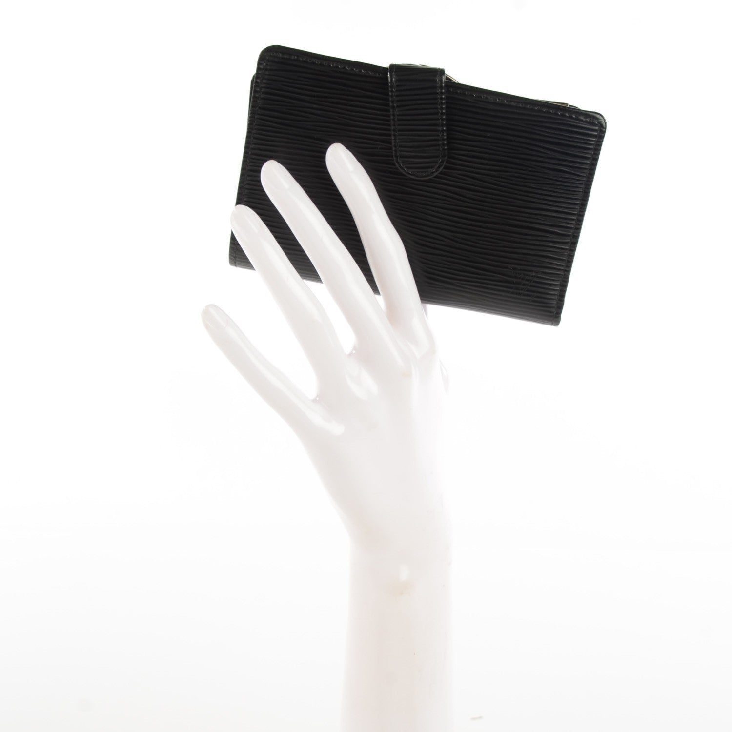 Louis Vuitton Epi French Purse Wallet Black 2 of 7