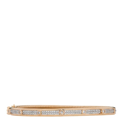 David Yurman 18K Yellow Gold Diamond Modern Renaissance Full Pave Bracelet 1 of 3