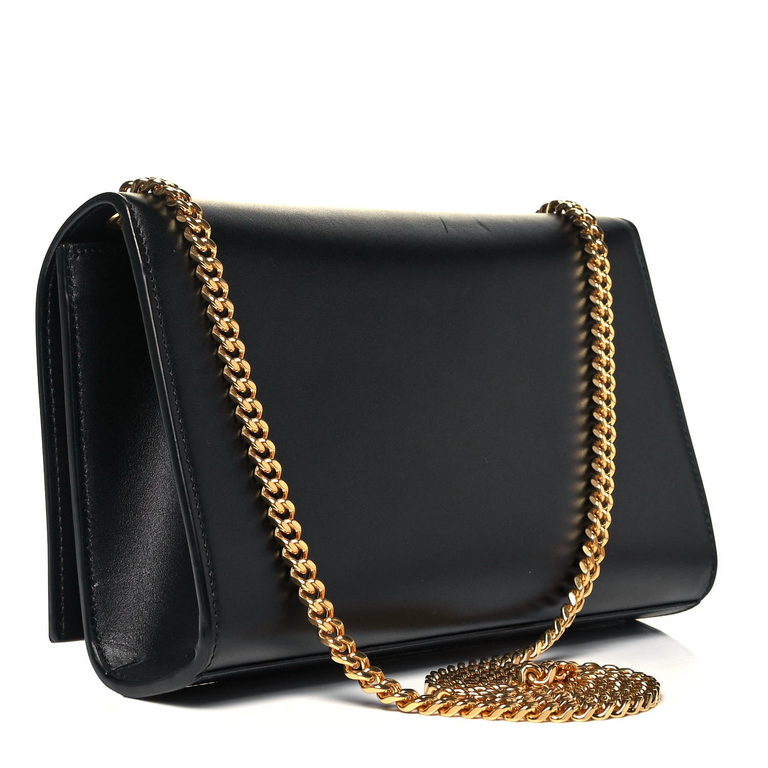 Saint Laurent Smooth Calfskin Medium Classic Monogram Kate Tassel Satchel Black 3 of 10