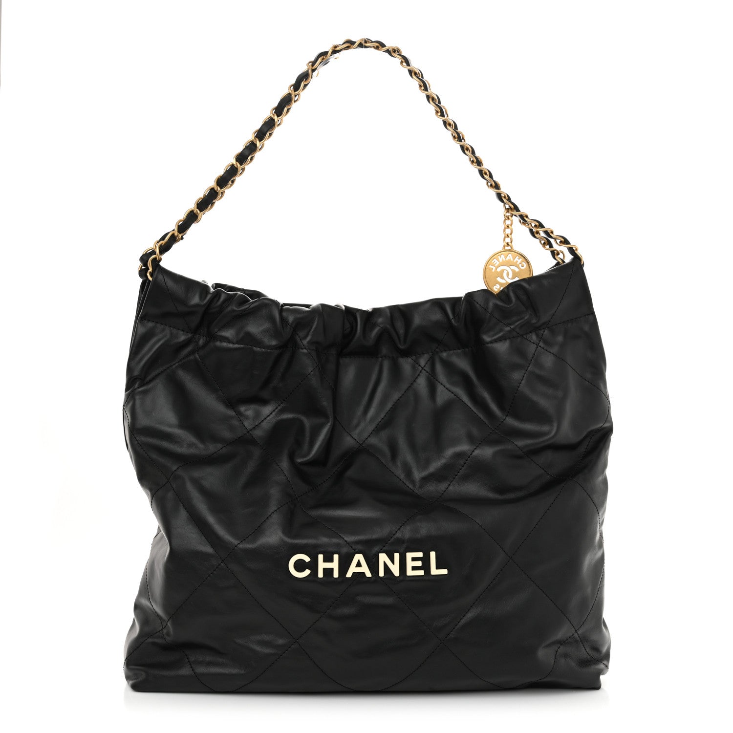 Chanel Calfskin Quilted Chanel 22 Black 1 of 11