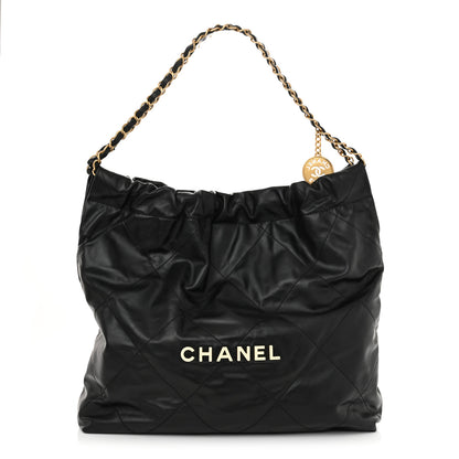 Chanel Calfskin Quilted Chanel 22 Black 1 of 11