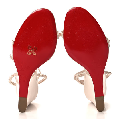 Christian Louboutin Calfskin So Me Spike 85 Wedge Sandals 40 Leche 5 of 7