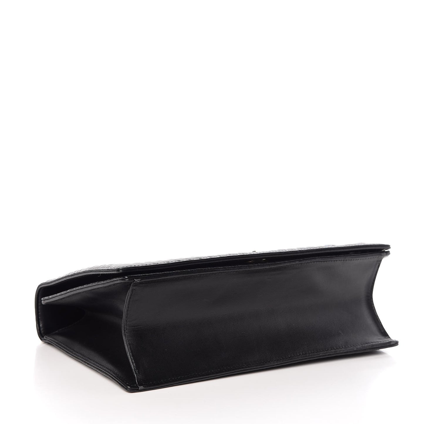Lambskin Quilted Embroidered Large Diorama Flap Bag Black