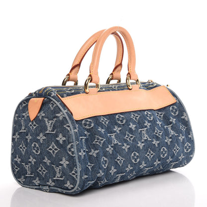 Louis Vuitton Monogram Denim Neo Speedy Blue 3 of 7