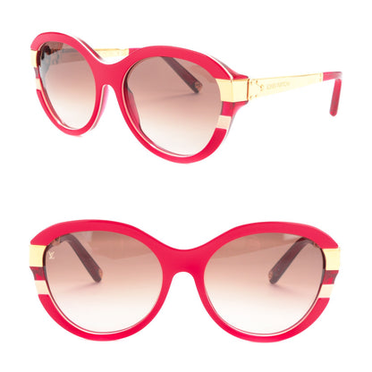 Louis Vuitton Petit Soupcon Cat Eye Sunglasses Z0742W Cherry 1 of 7