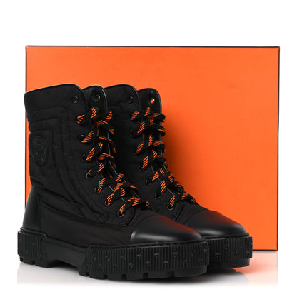 Hermes Calfskin Parachute Fresh Ankle Boots 40.5 Black 12 of 12