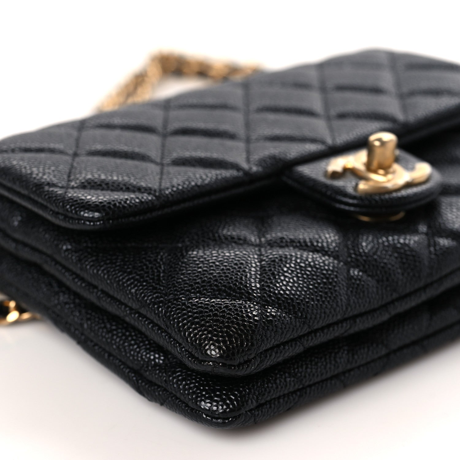 Chanel Shiny Caviar Pick Me Up Flap Belt Bag Black 8 of 9