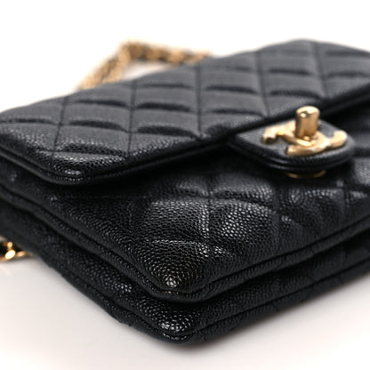 Chanel Shiny Caviar Pick Me Up Flap Belt Bag Black 8 of 9