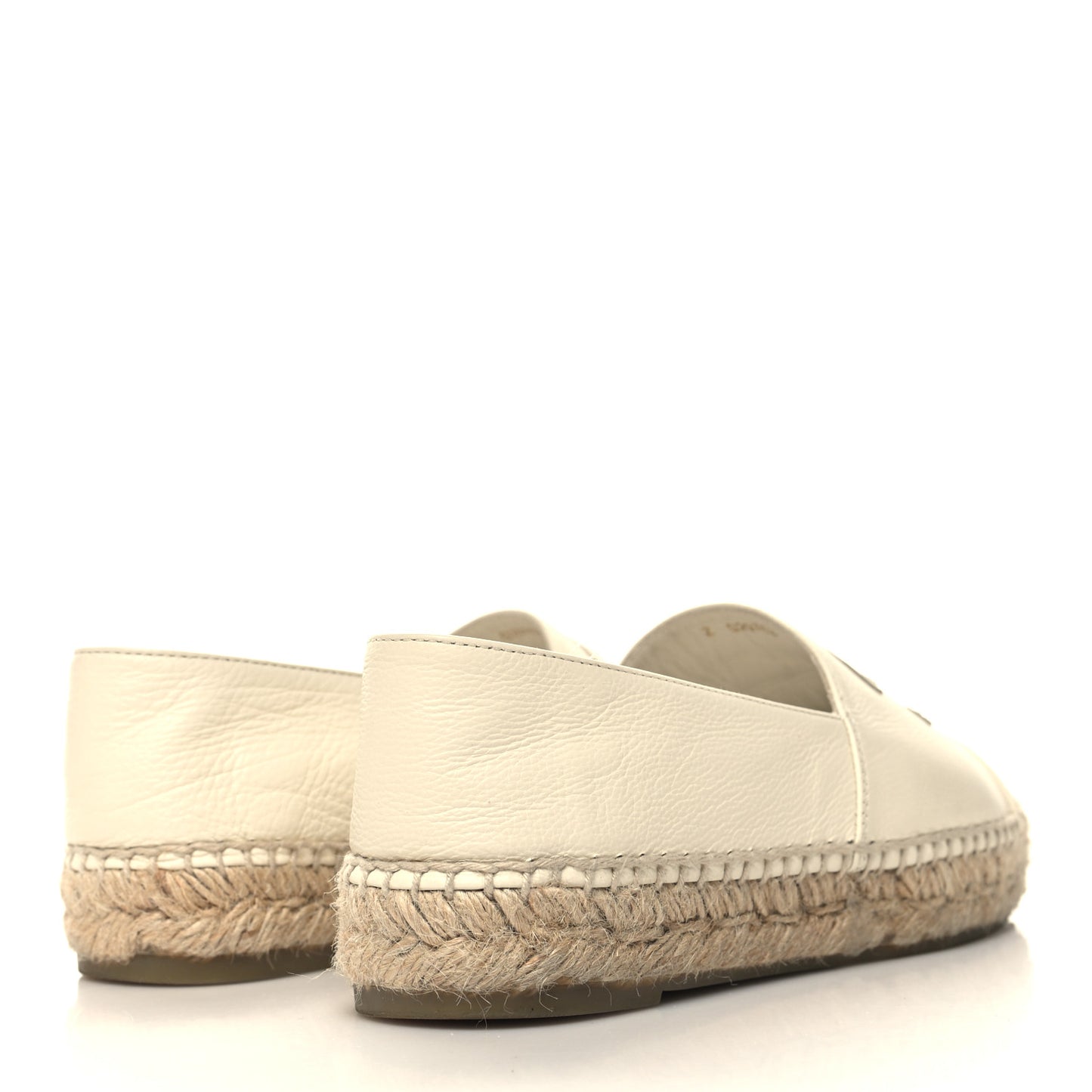 Lambskin CC Espadrilles 37 White