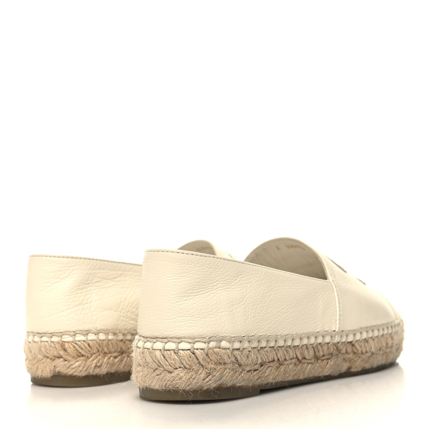 Chanel Lambskin CC Espadrilles 37 White 4 of 9