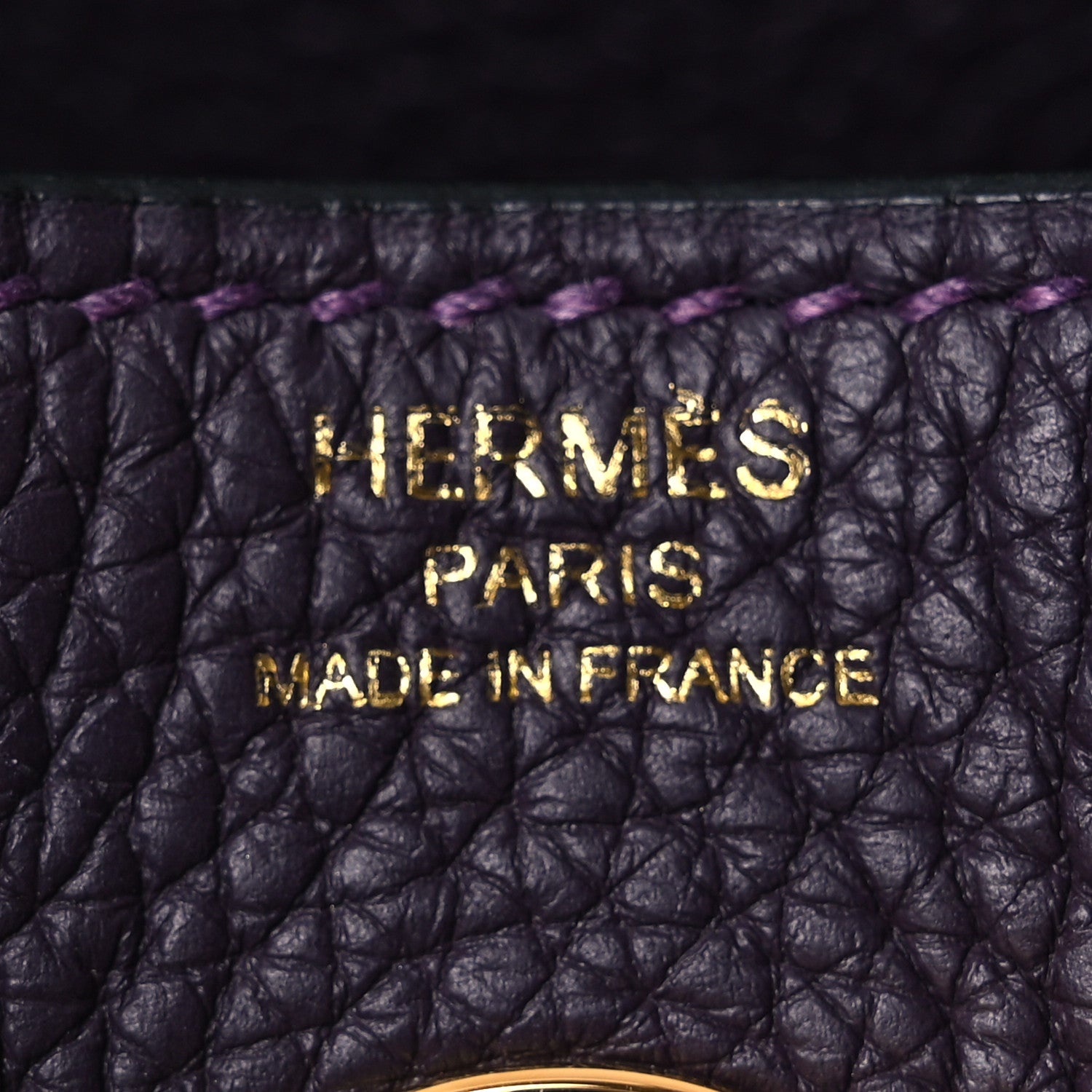 Hermes Taurillon Clemence Lindy 26 Raisin 6 of 11