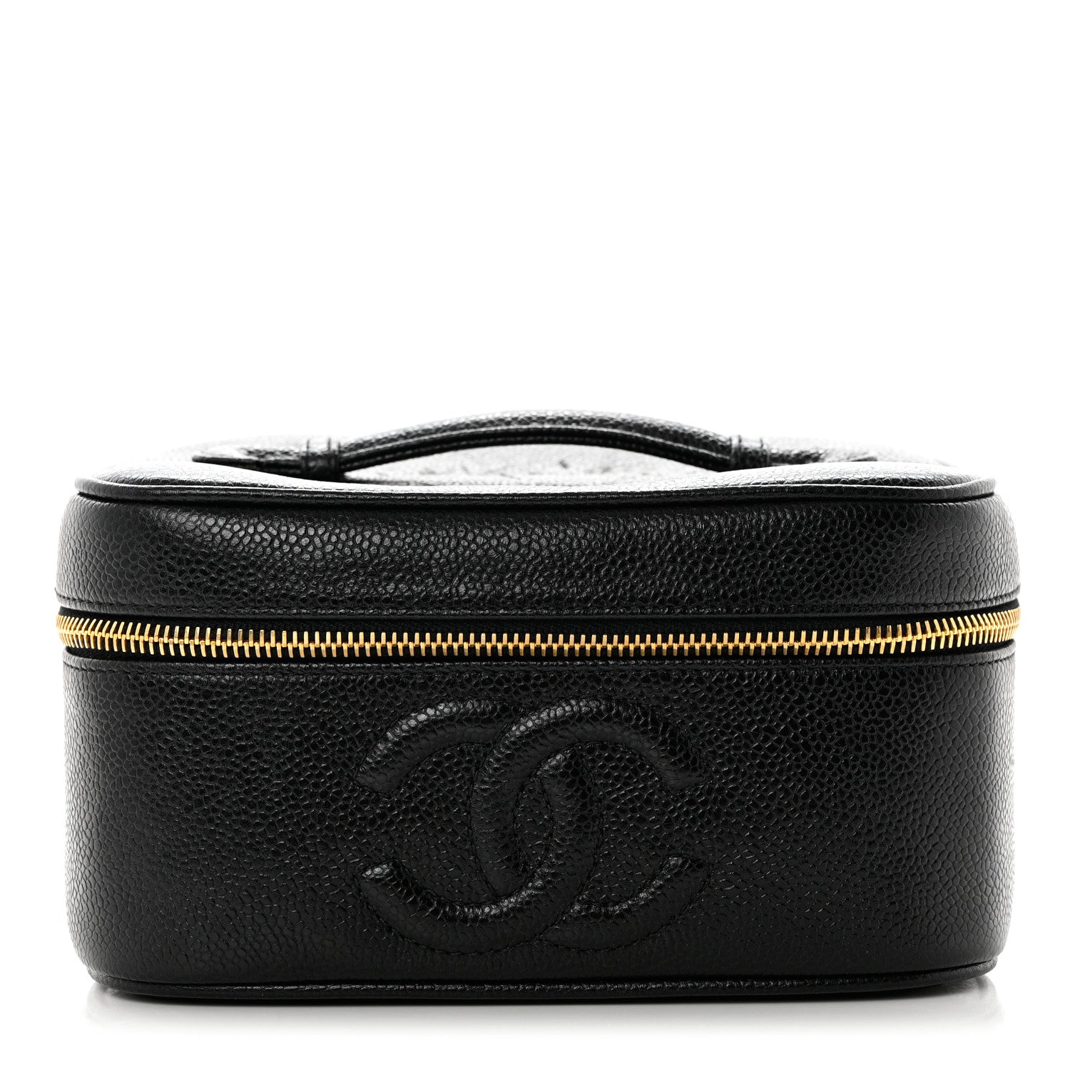 Chanel Caviar Vanity Cosmetic Case Black 1 of 8