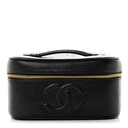 Chanel Caviar Vanity Cosmetic Case Black 1 of 8