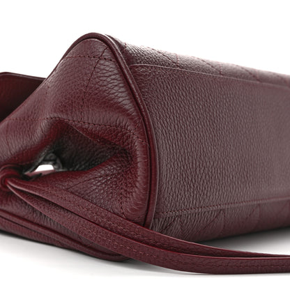 Chanel Grained Calfskin Stitched Urban Essentials Small Shopping Bag Burgundy 9 of 11