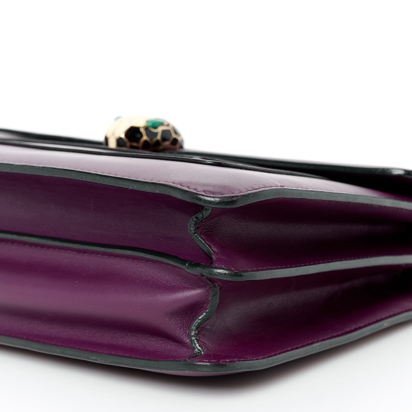 Calfskin Serpenti Forever Shoulder Bag Plum