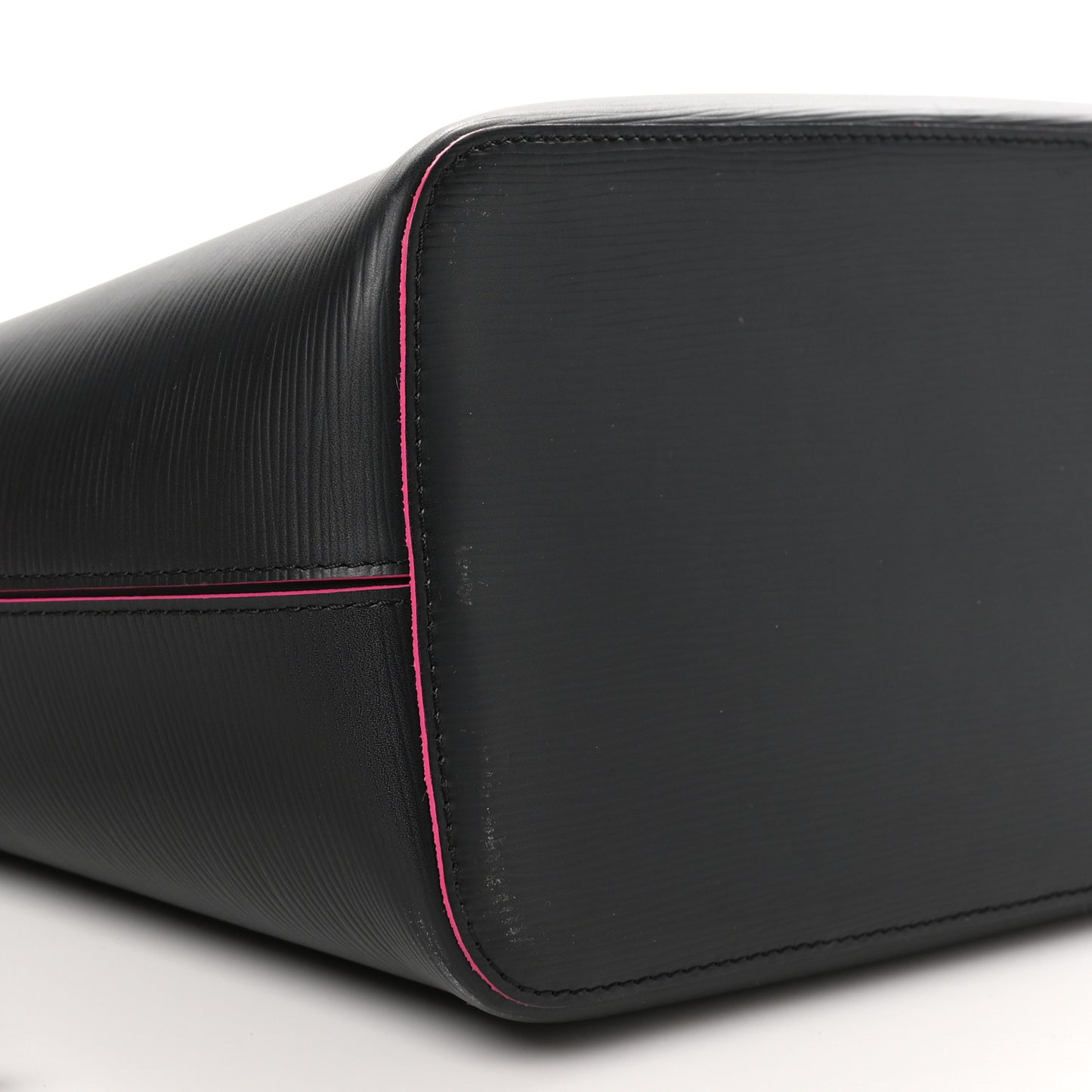Epi Neverfull MM Black Hot Pink