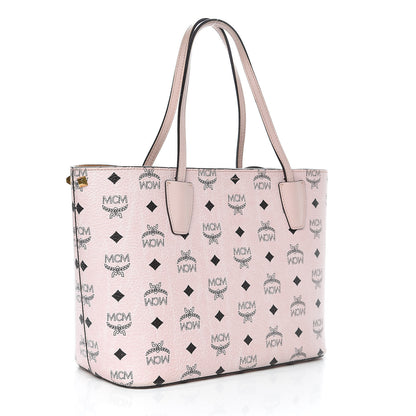 MCM Visetos Small Project Tote Chalk Pink 4 of 12