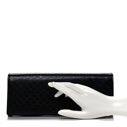 Gucci Patent Microguccissima Small Broadway Clutch Black 3 of 9