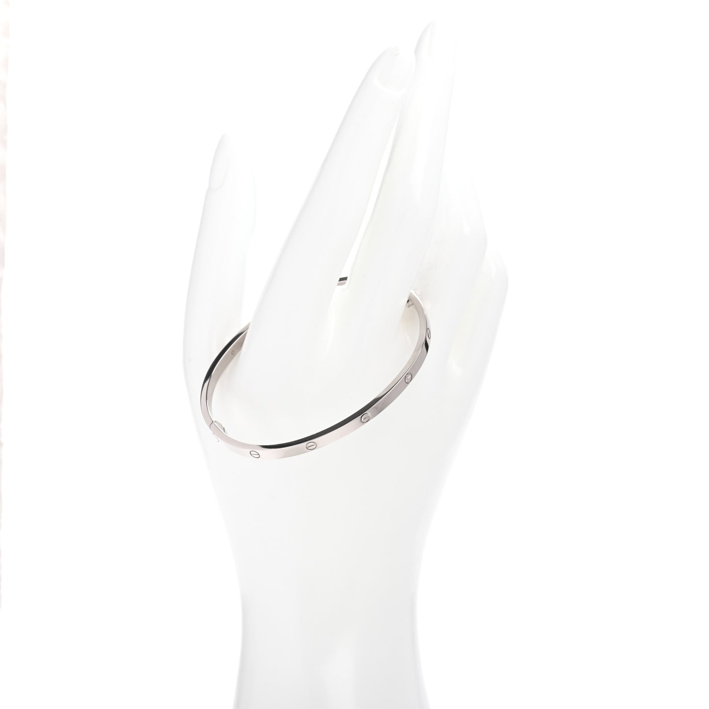 18K White Gold Small LOVE Bracelet 18