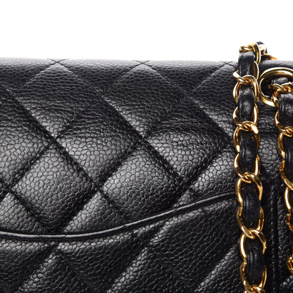 Chanel Caviar Quilted Medium Double Flap Black 14 of 15