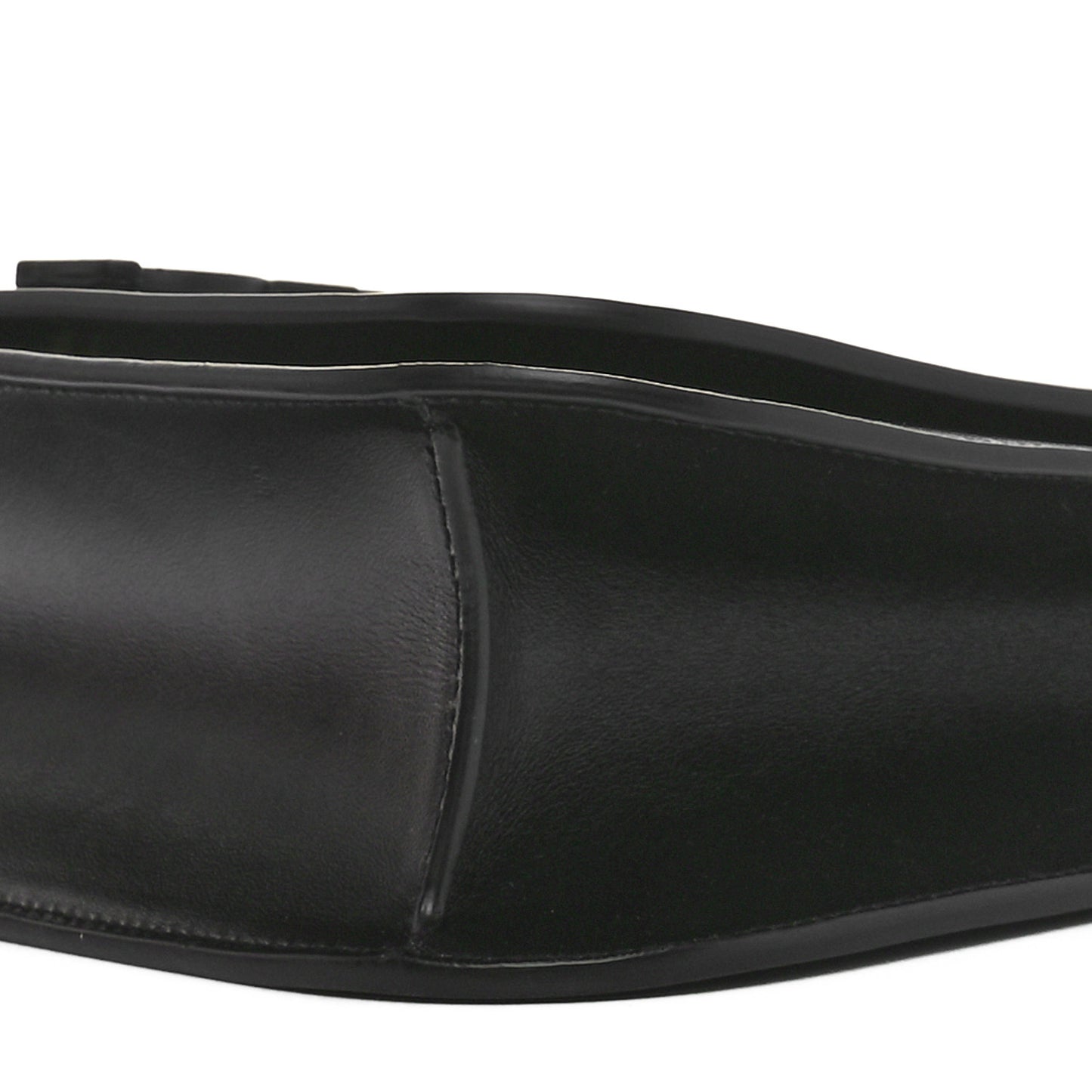 Smooth Calfskin Spontini Saddle Bag Black